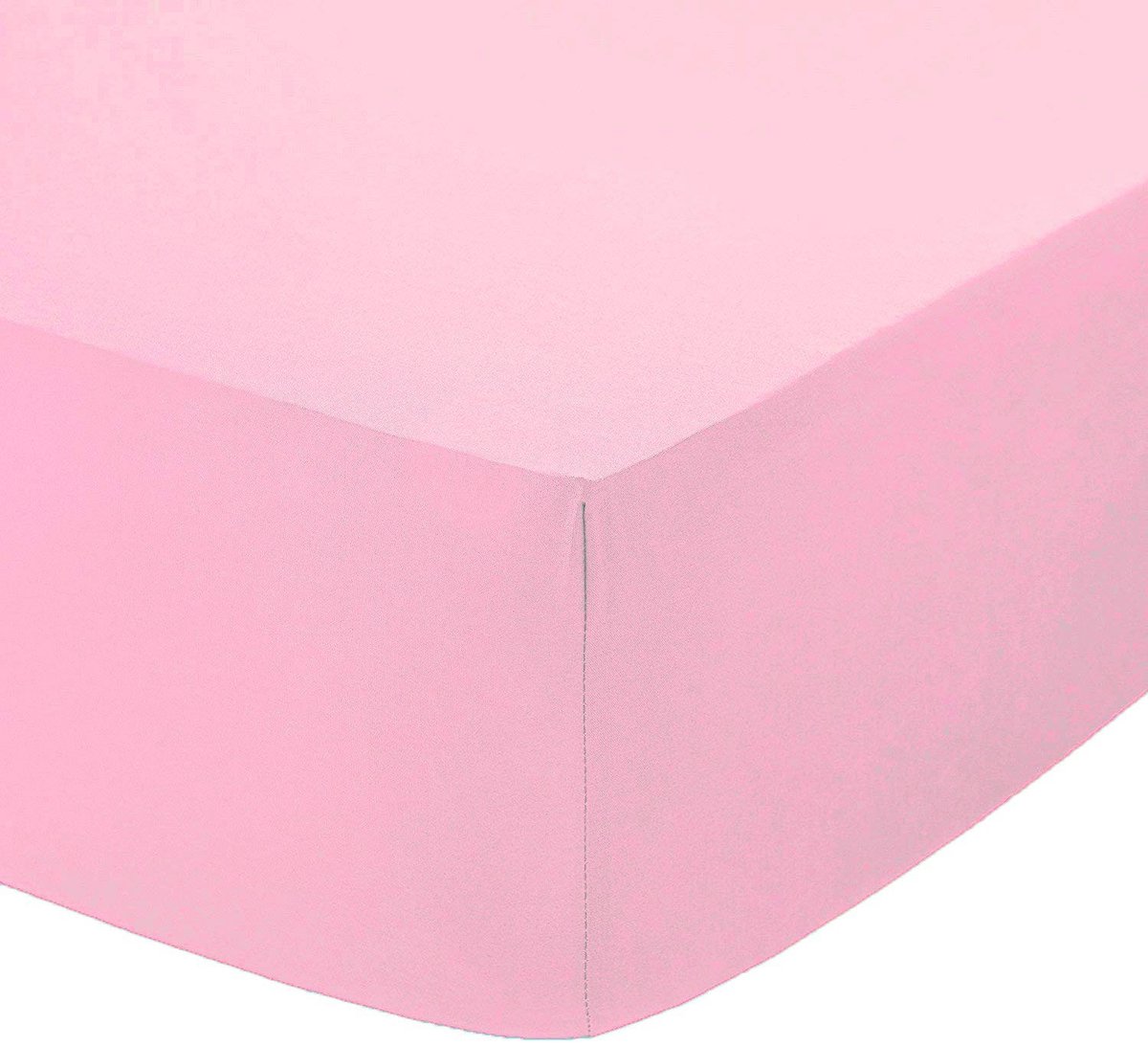 Omgoods - 100% Egyptisch Katoenen Fitted Sheet - Extra Diepe Hoek 40 cm - Double - Roze