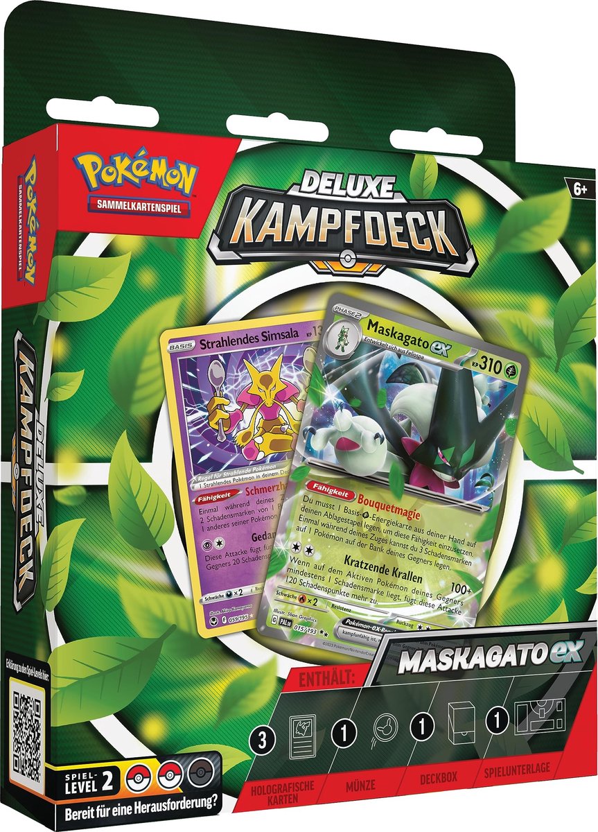 Omgoods - Pokémon Deluxe Vechtdek Maskagato-ex met 60 Kaarten