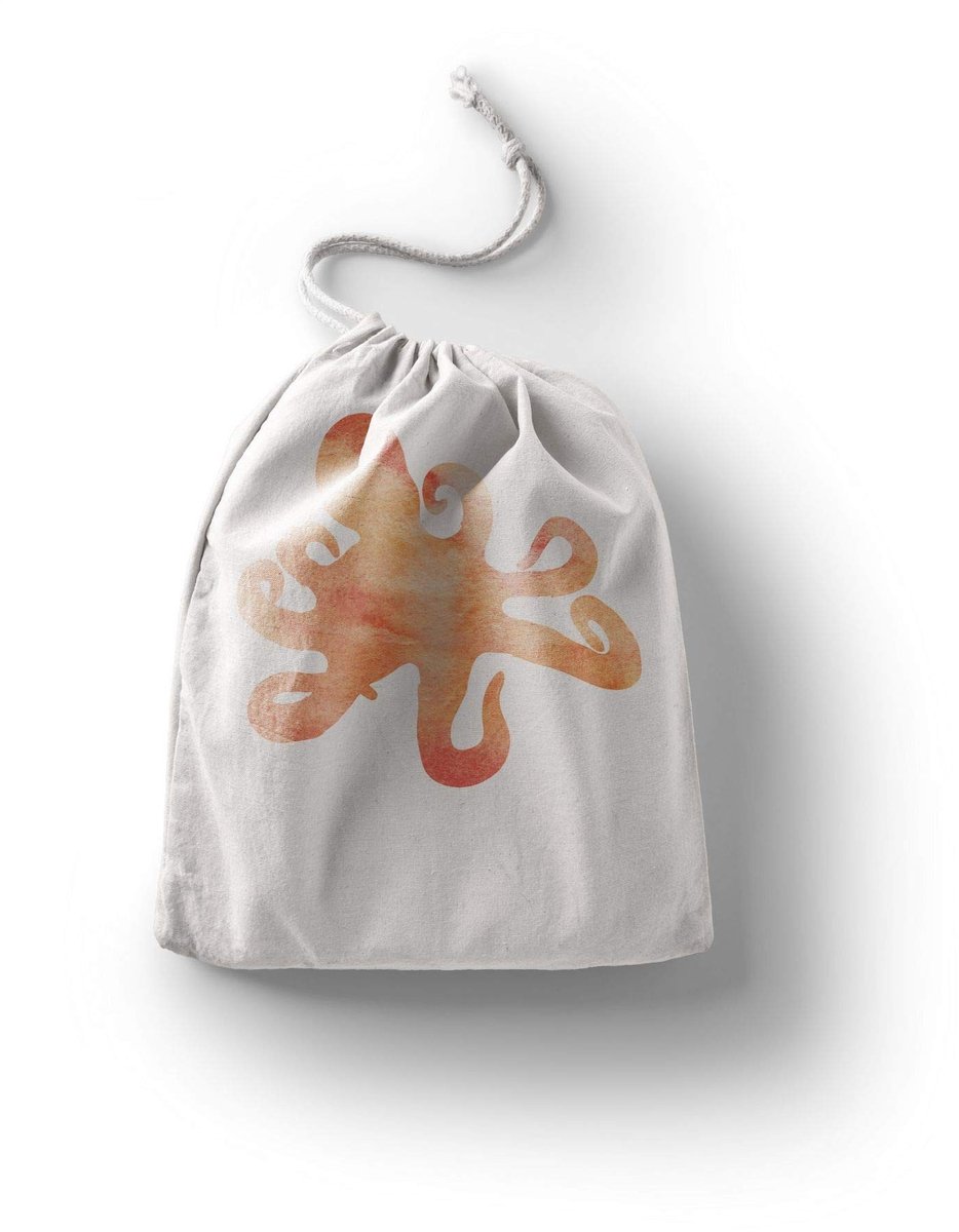 Omgoods - Herbruikbare Katoenen Tas met Trekkoord, Multicolor