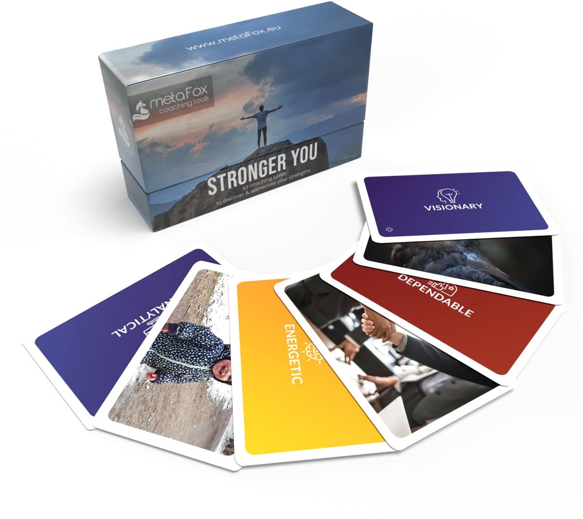Omgoods - Stronger You Coachingkaarten - 52 Sterktekaarten voor Coaching en Workshops