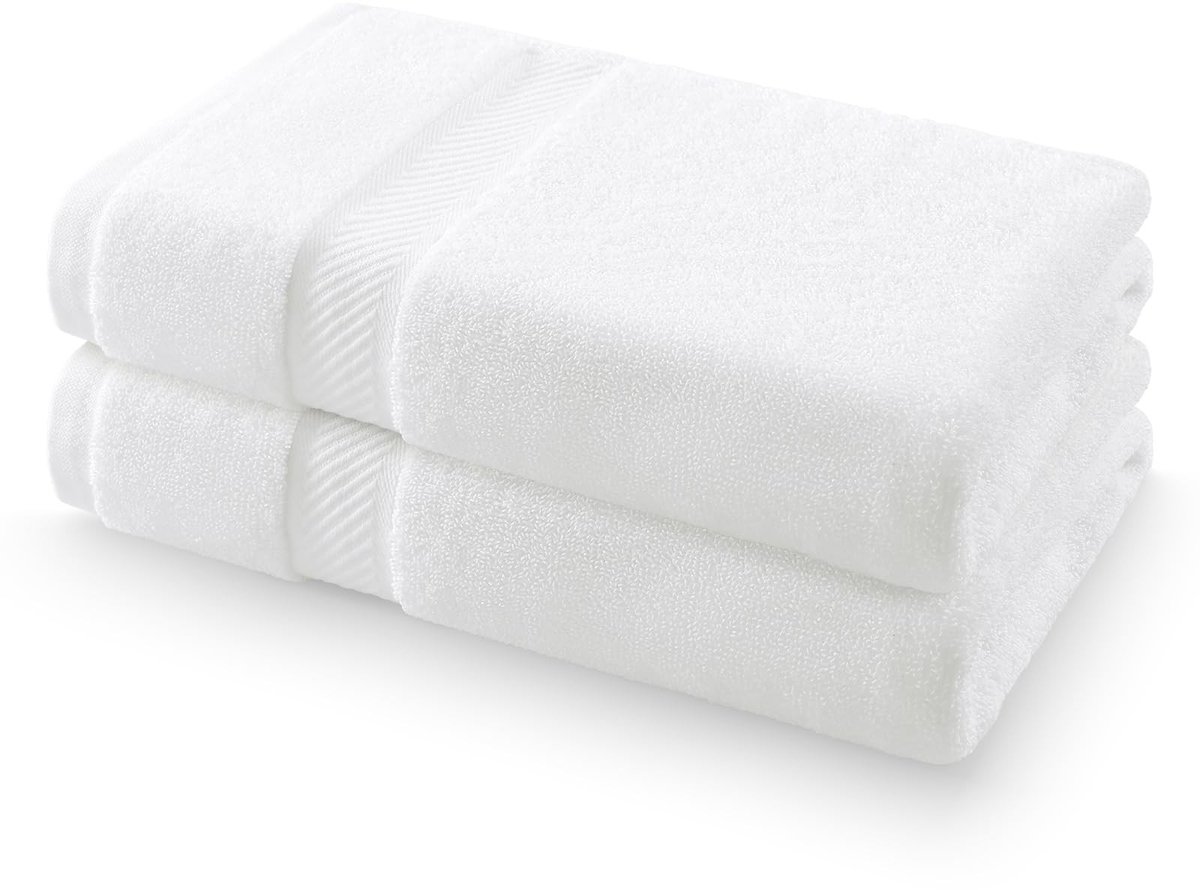 Omgoods - Set van 2 Handdoeken van 100% Katoen, 500 g/m²
