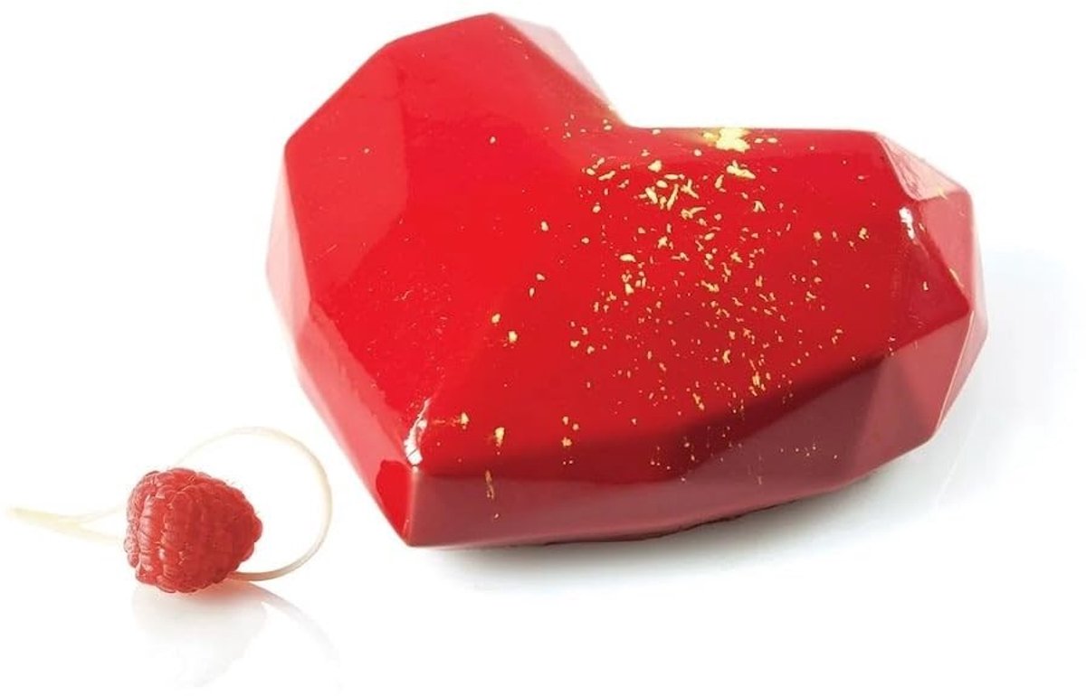 Omgoods - Amore Origami Bakvorm - Silicone met Ingebouwde Snijder