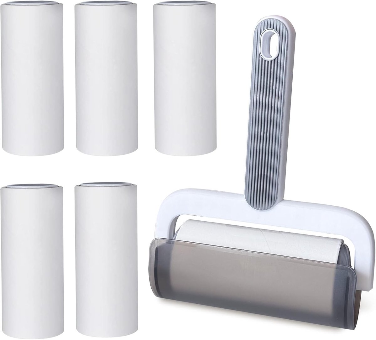 Pluisroller Set - 6 Rollen - 360 Vellen - Ergonomisch Handvat - Voor Dierenharen en Kleding