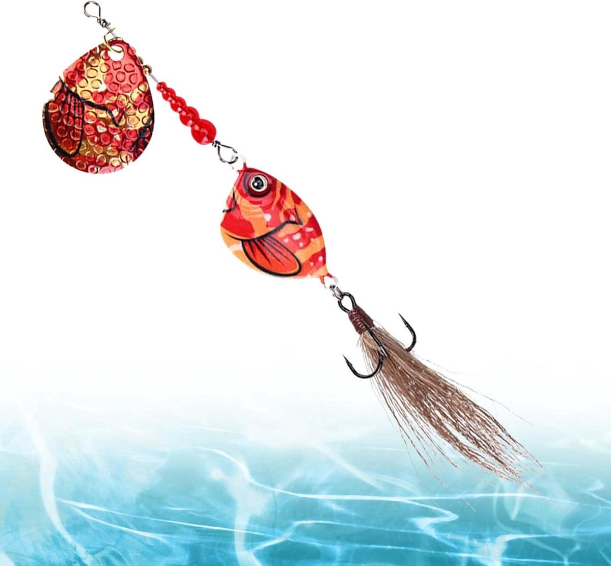 Spinnerbaits Vissen - Kunstaas Spinner - Perch Vissen - Realistische Actie - 11 cm - Gegradueerd