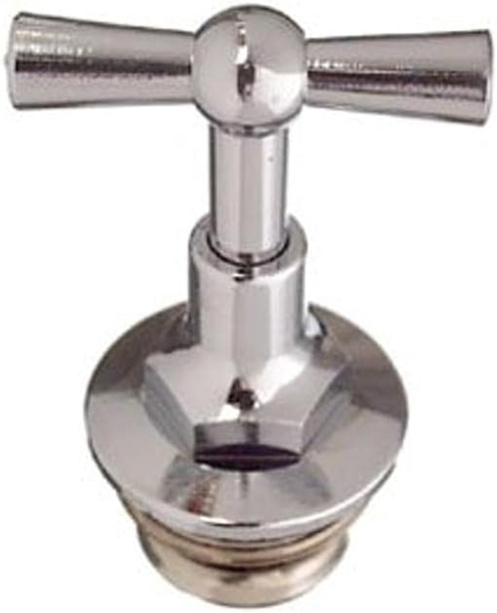 ventiel kraag 1/2 inch m-chroom, TEC301401 3/4 inch Aussengewinde Matt Chrom
