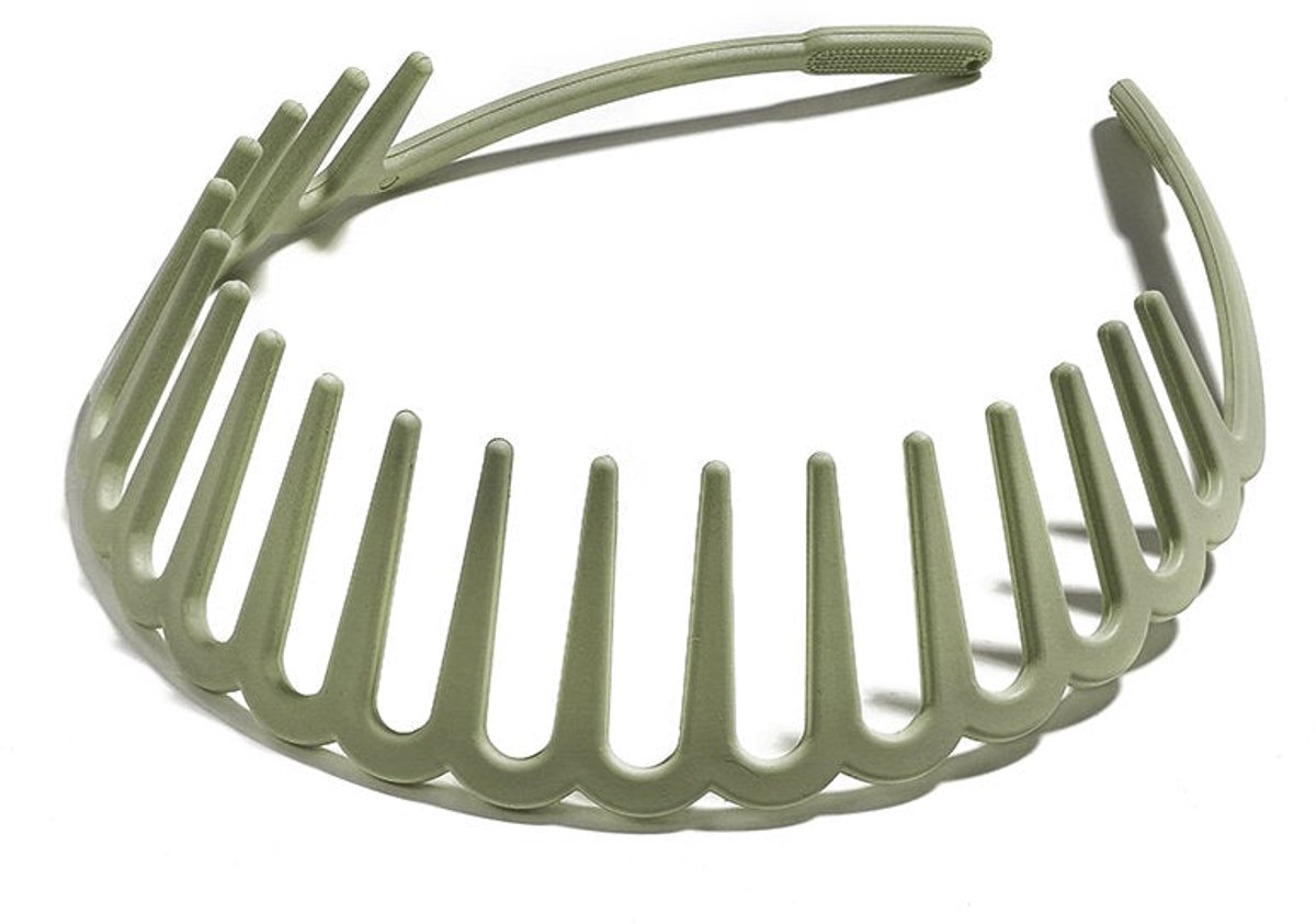 Elegant solid color hair bands for women - Donkergroen