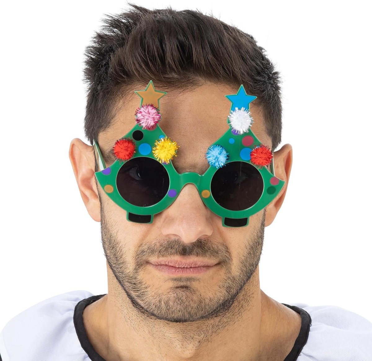 Art Clown kerstboombril, kostuumaccessoire Officiële