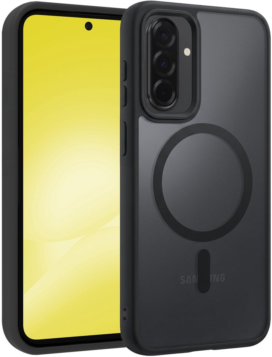 Hoesje - Geschikt voor Samsung Galaxy A56 - Magsafe Compatible - Sterk & Shockproof - Back Cover - Shock Proof Case - Telefoon Hoes Shockproof - Telefoonhoesjes - Zwart