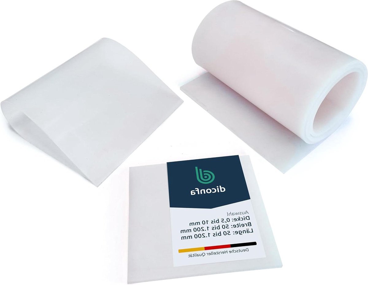 Siliconen Plaat - Onderlaag Mat - Oppervlak Beschermen - Levensmiddelen Goedgekeurd - 100mm x 100mm x 4mm - Transparant