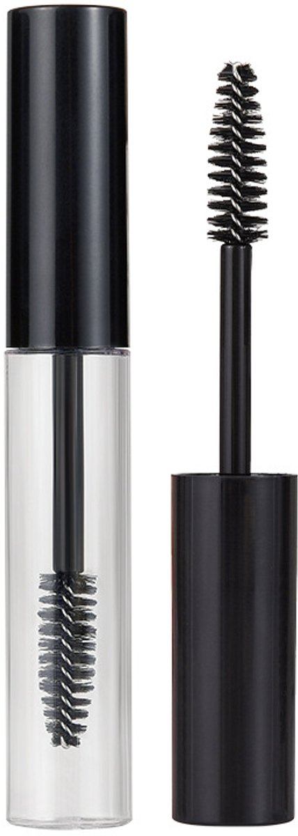 Lege mascaracontainer met wimperborstel