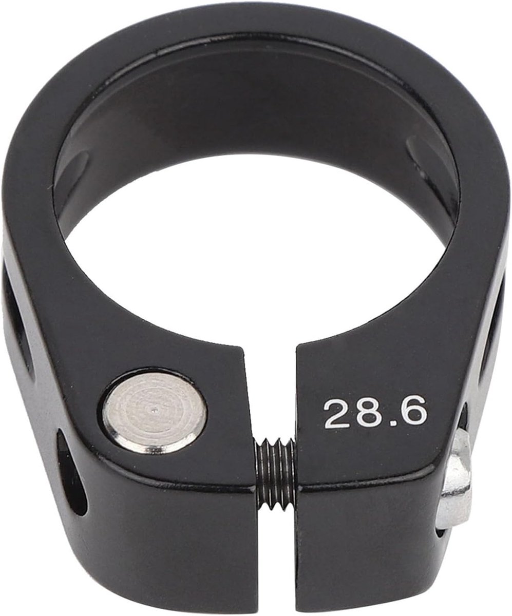 Fietszadelklem, universeel 28,6 mm zeer sterke aluminiumlegering fiets buis V-bandklem bout type uitlaat downpipe klem Fietsreparatie hardware en gereedschap