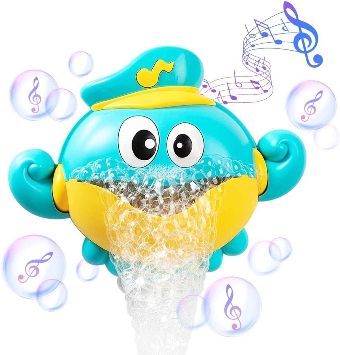 Badspeelgoed, zeepbellenbad voor de badkuip met muziek, 1000+ bubbels per minuut, kinderbadspeelgoed, waterspeelgoed, cadeaus voor peuters van 1, 2, 3, 4, 5, 6 jaar