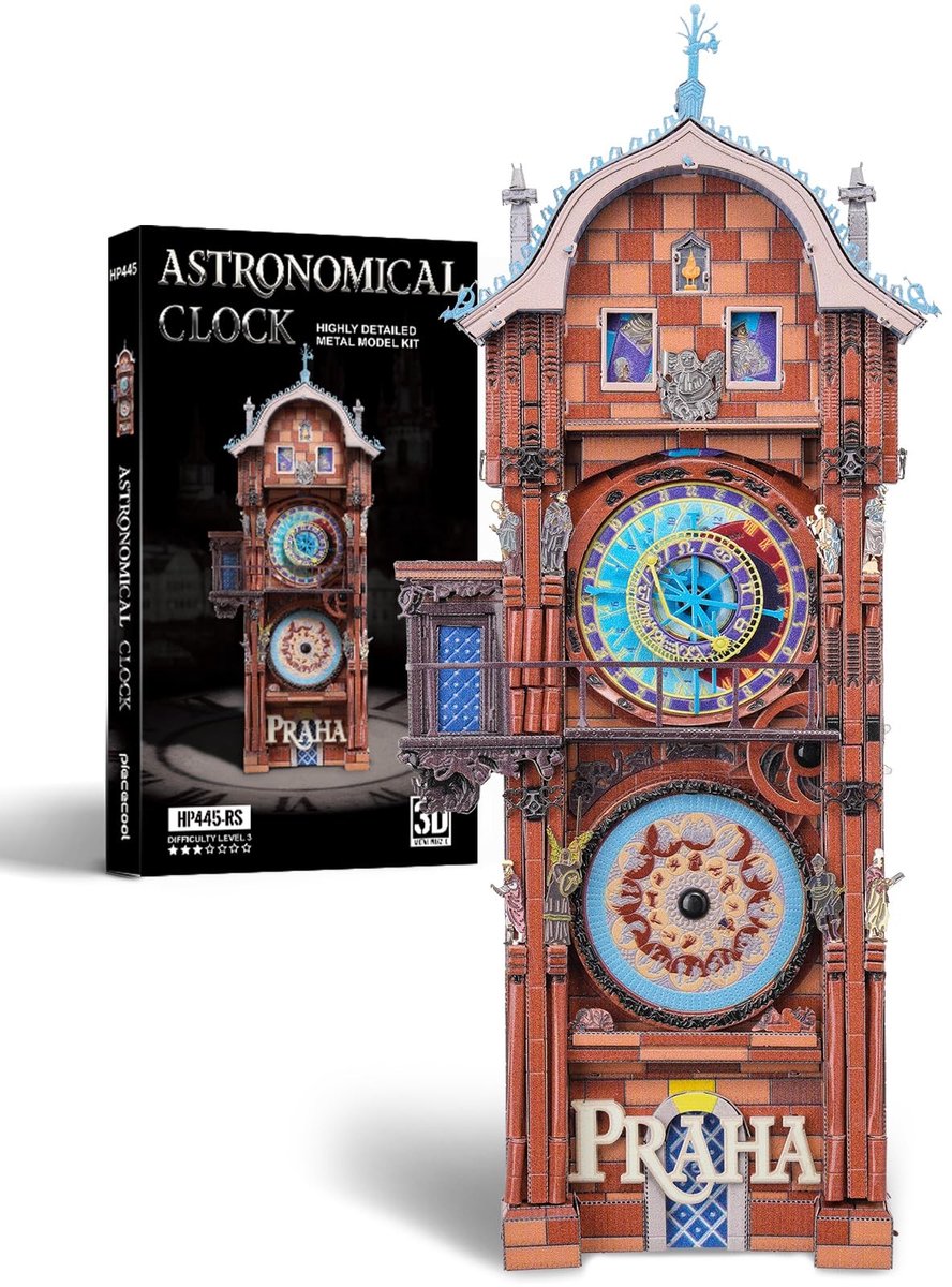 Omgoods - 3D Metalen Puzzel Klok - Bouwpakket voor Volwassenen - Woondecoratie