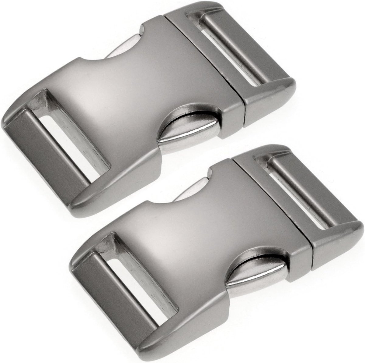 Alumaxx druksluiting van metaal, 2 stuks, chromé mat, maat 3/4 inch (1,9 cm), stevige druksluiter voor sluitingvervanging bij reparatie, hobby en handwerkprojecten