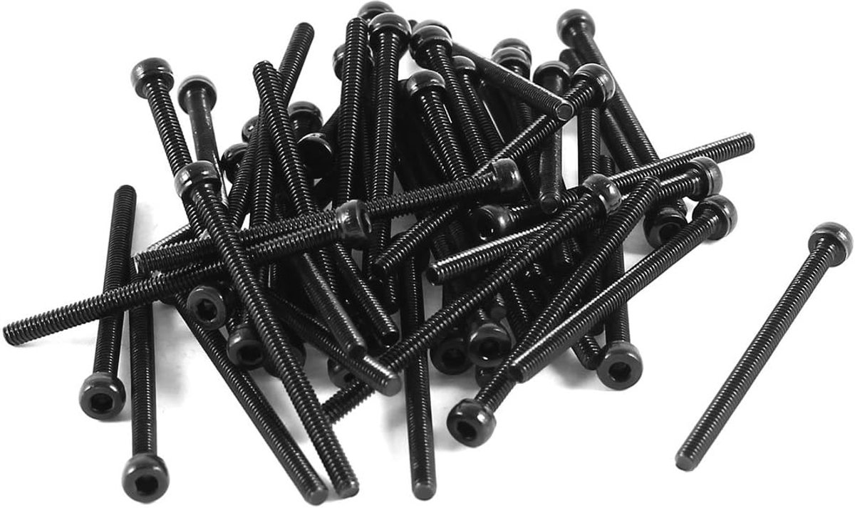 sourcing map 50 stuks Hex Key Socket Head Cap schroef M2 x 30 mm de