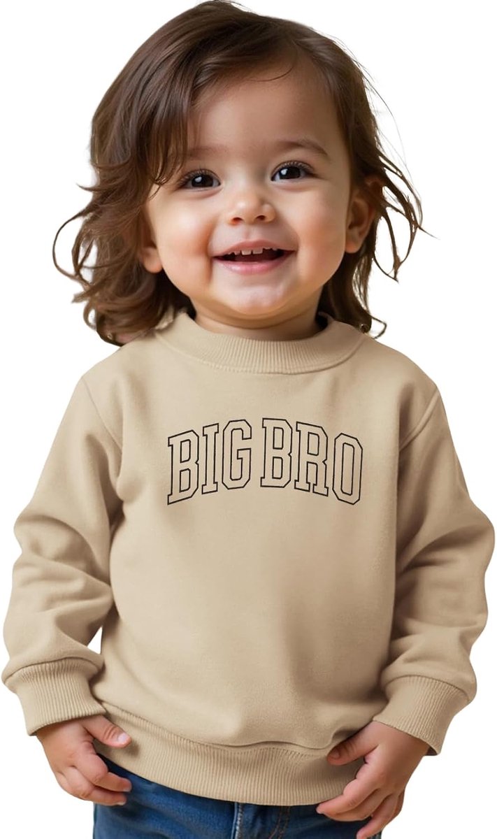 C&M WODRO Big Brother sweatshirt jongens trui baby aankondiging kleding pasgeborenen outfit bevordert grote broers en zussen lange mouwen katoen babykleding warme herfst winter trui