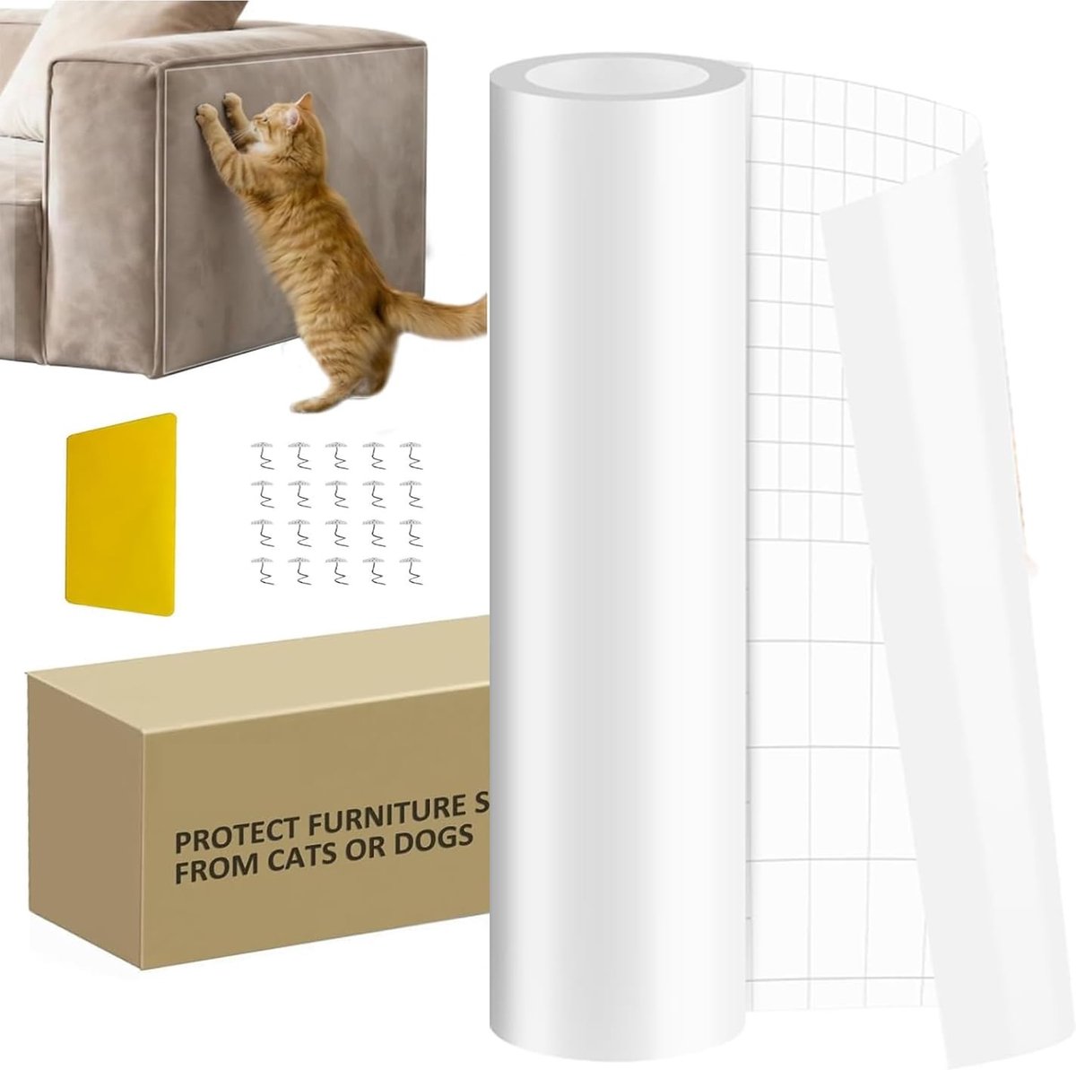 Omgoods - Transparante Krabbescherming voor Meubels 42 cm x 5 m