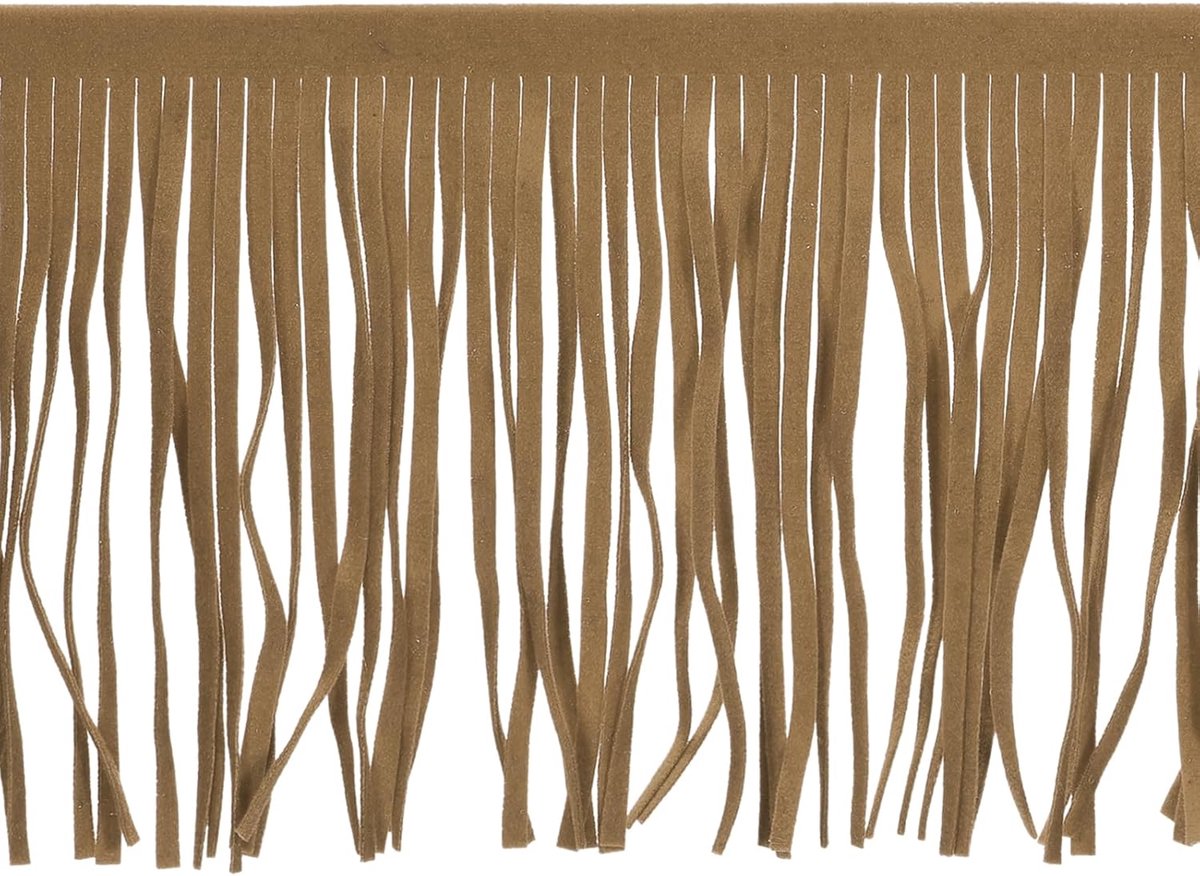 1 yard 15,24 cm PU lederen franje lint dubbelzijdig lederen naaitwastje franjes voor doe-het-zelf naaien jurk handwerk rok decoratie, grijs bruin