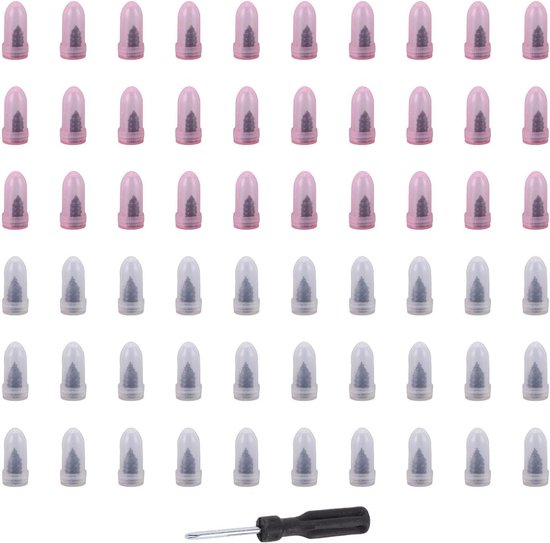 Bandenreparatie Kit - Rubberen Nagels - Band Lekken Dichten - Zelfklevend Spiraalontwerp - 60 Stuks - Zwart — afbeelding 3