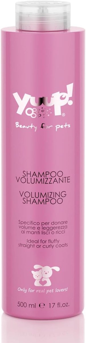 SnelShoppen - Volume Shampoo voor Honden en Katten, 500 ml, Ideaal voor Rassen met Glad of Krullend Haar, Verhoogt Volume en Glans, Met Keratine en Vi