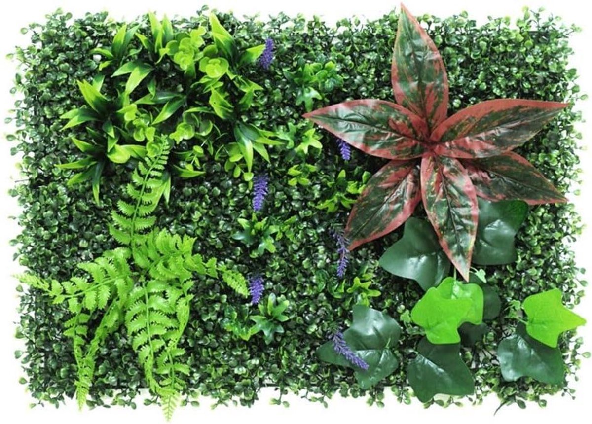 Kunstgras Gazon - Nep Gras Tapijt - Wanddecoratie - UV-bestendig Materiaal - 40x60 cm - Groen