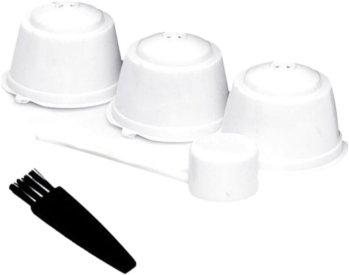 Herbruikbare koffiecapsules voor Dolce Gusto inclusief filters lepel en schoonmaakborstel ideaal voor koffie liefhebbers