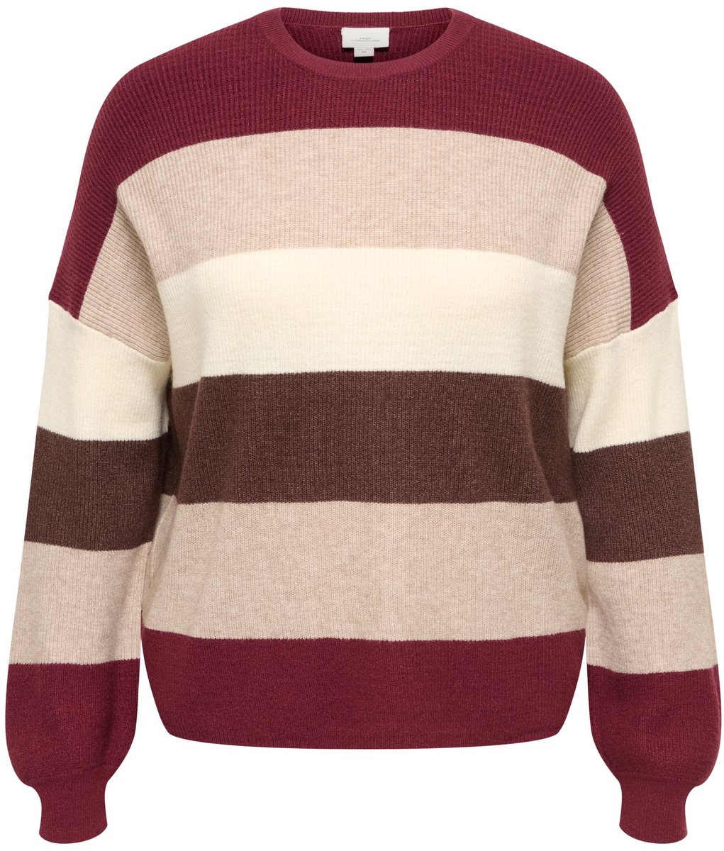 ONLY CARMAKOMA - CARATIA L/S STRIPE PULLOV KNT NOOS - Meisjes - Gebreide truien