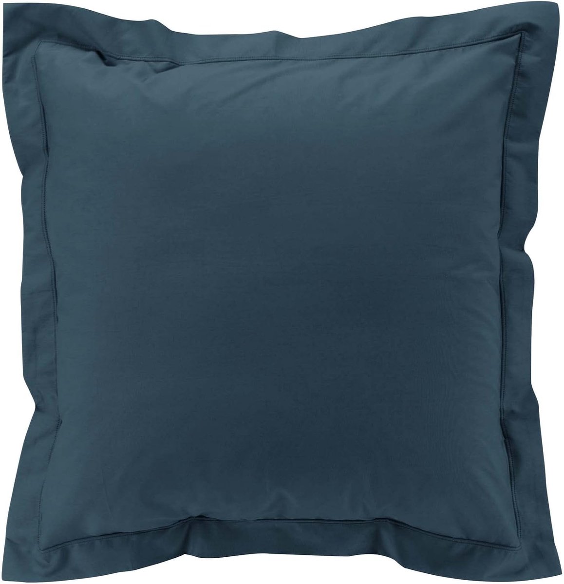 douceur d'intérieur, Kussensloop (63 x 63 cm) perkaline nachtblauw, perkal katoen