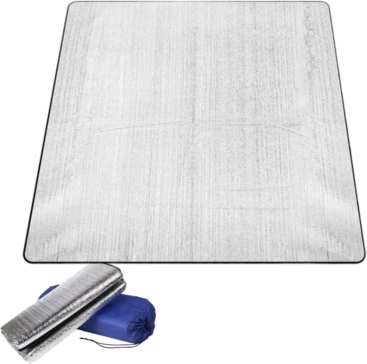Aluminiumschuimfolie mat - Isolatiedeken Picknickmat - Kamperen en Picknicken - Waterdicht en Scheurbestendig - 190 x 180 cm - Enkele Attribuut