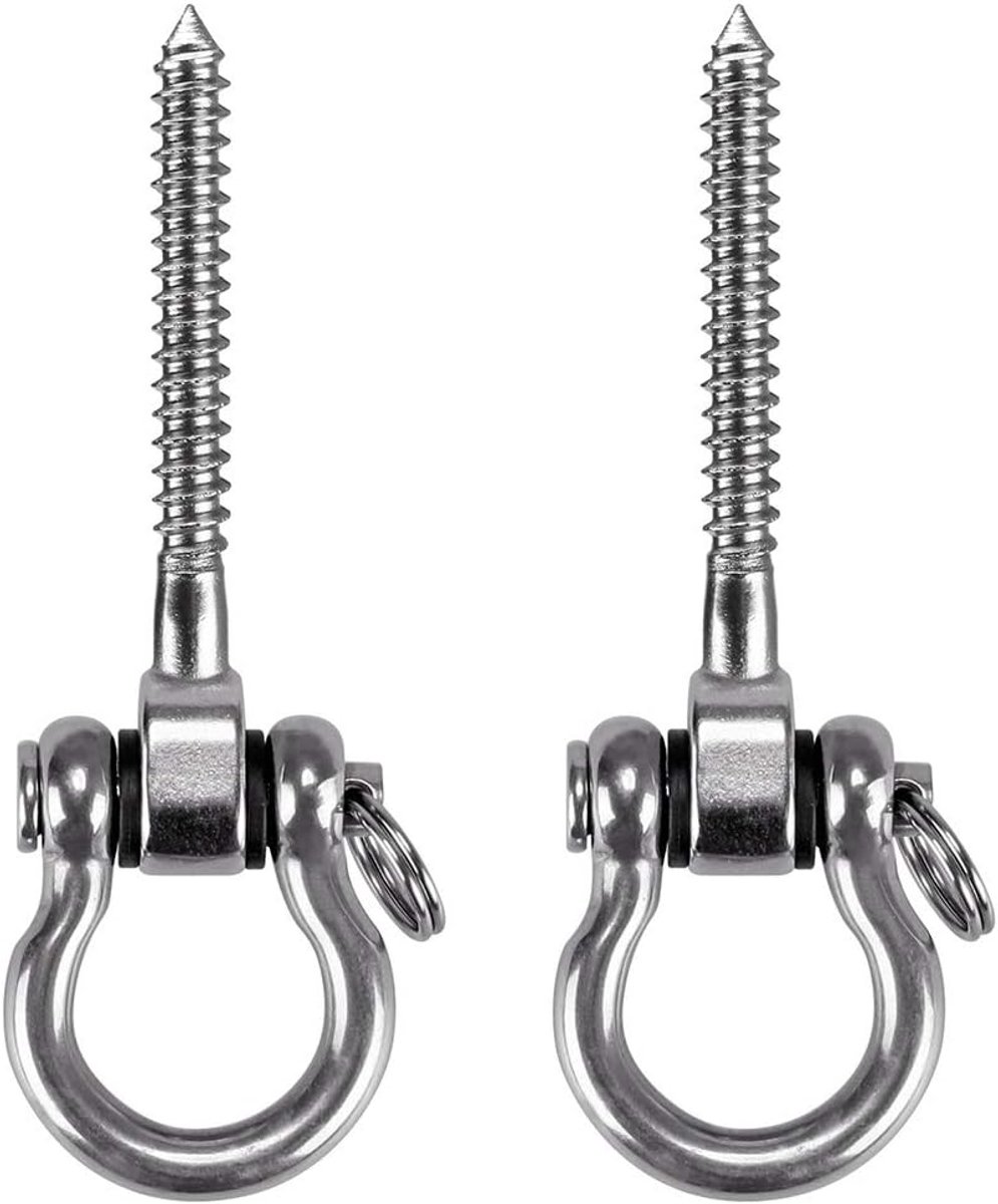Swing hangers 2pcs 304 RVS - zware kwaliteit 180° schommelhaken - ideaal voor hangmat of schommelstoel - ShopVlot