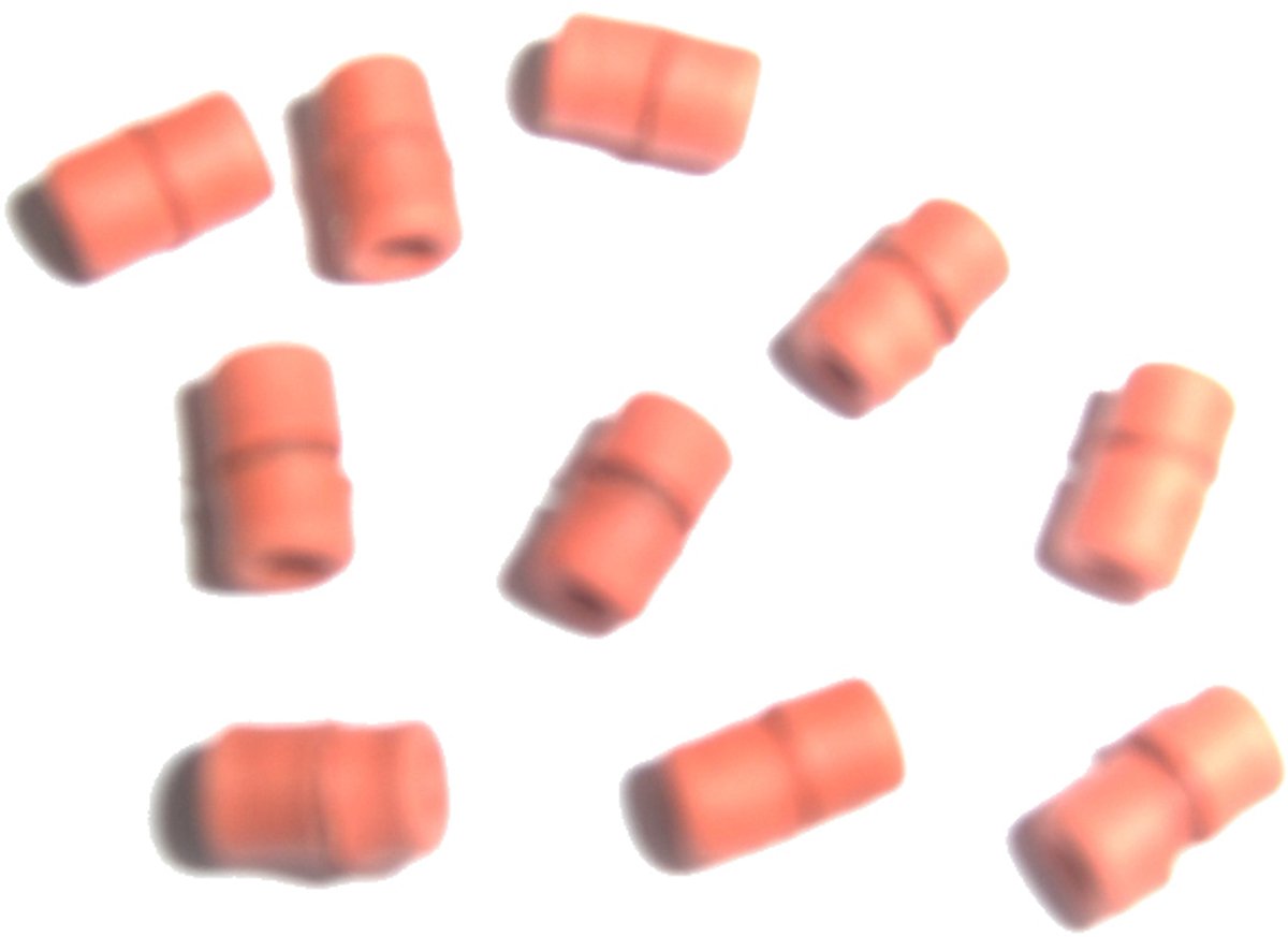 Gekrulde toprubbers 10 stuks mini