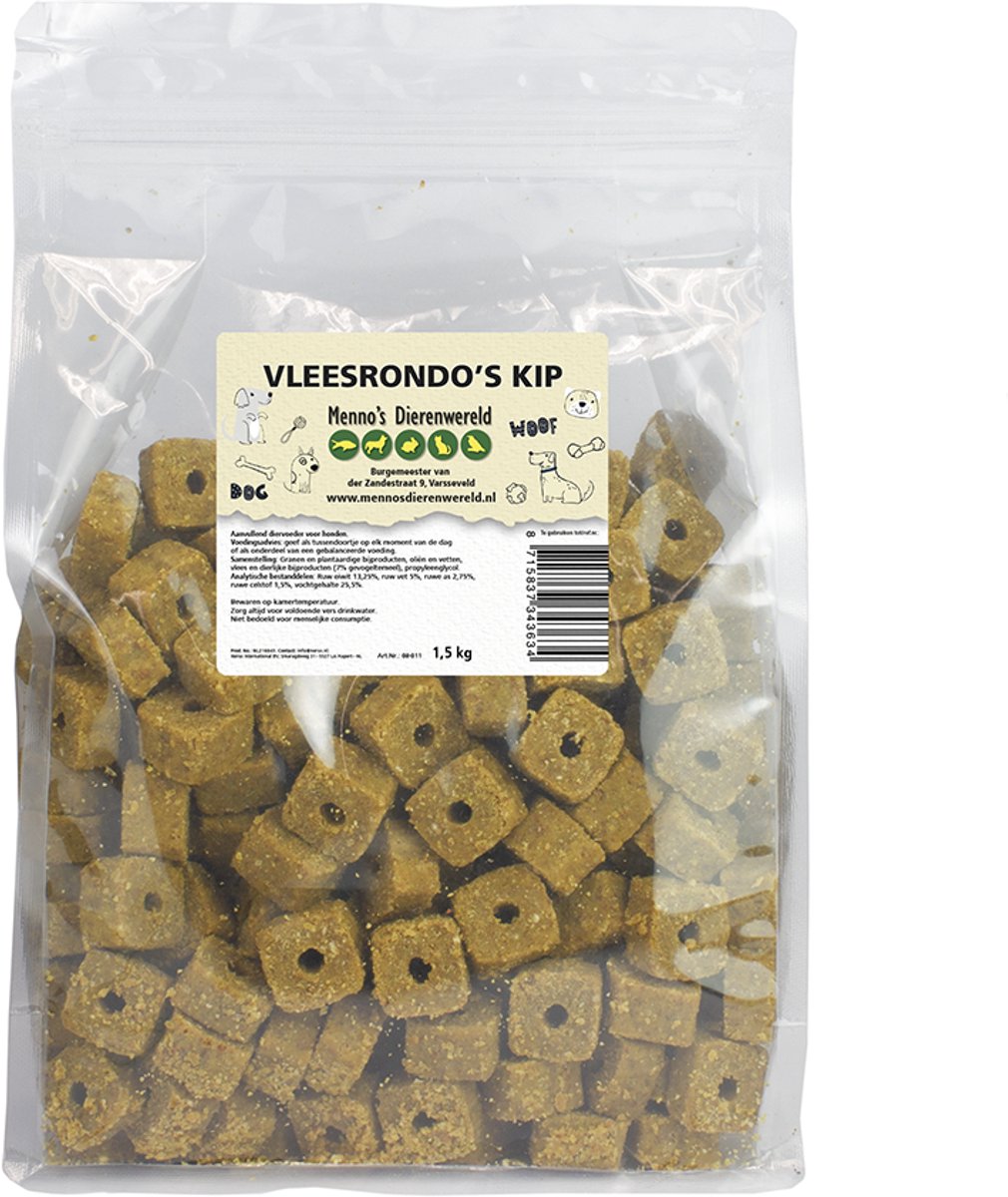 Vleesrondo's kip 1500 gram hersluitbaar