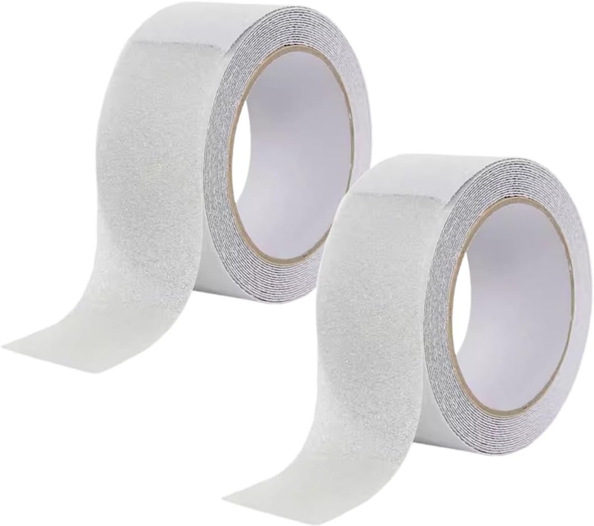 2 stuks antislip plakband, transparant, 5 m x 2 cm, antislip strips voor buitentrappen binnenshuis, antislip veiligheidsband, plakband voor treden, badkamer, a, AAB