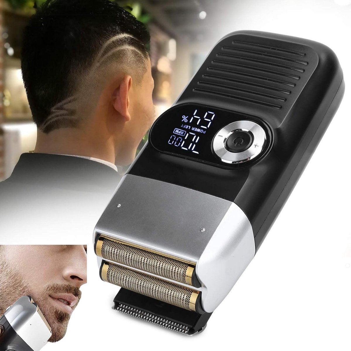 Elektrische scheerapparaat - Draagbaar en multifunctioneel - Laag geluidsniveau - Ideaal voor baard en kaal hoofd - ShopVlot