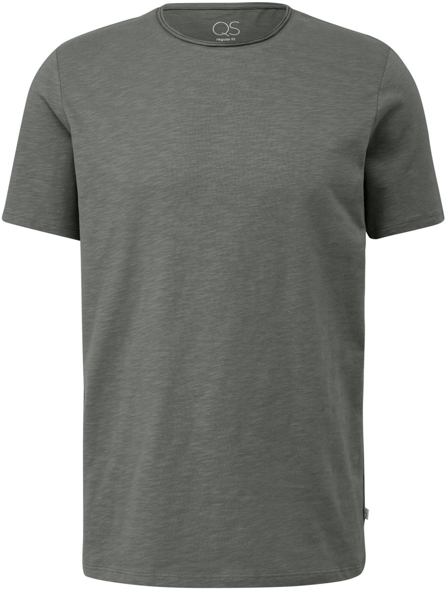 Q/S designed by - Heren t-shirt - Maat S - Mannen - GRIJS - katoen
