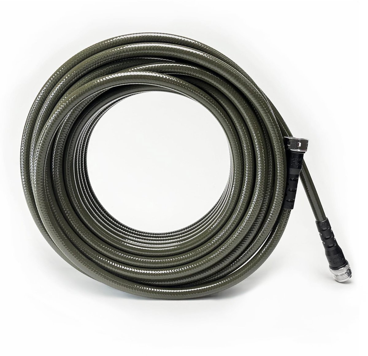 SnelShoppen - Water Right 400-serie Slanke Drinkwaterveilige Tuinslang 60 cm x 7/16 inch met Messing Fittingen - Olijfgroen - Ideaal voor Tuin en Buit