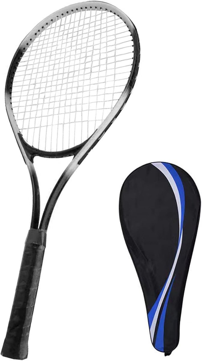 27-inch Tennisracket Voor Beginners Voor Volwassenen - Lichte Volwassen Enkelvoudige Racketset Voor Dames Heren Met Draagtas
