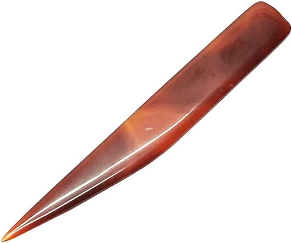 zalati Agaat Mes Burnisher Hand Sieraden Polijsten Buffing Tool voor Craft Onderhoud - 12 cm