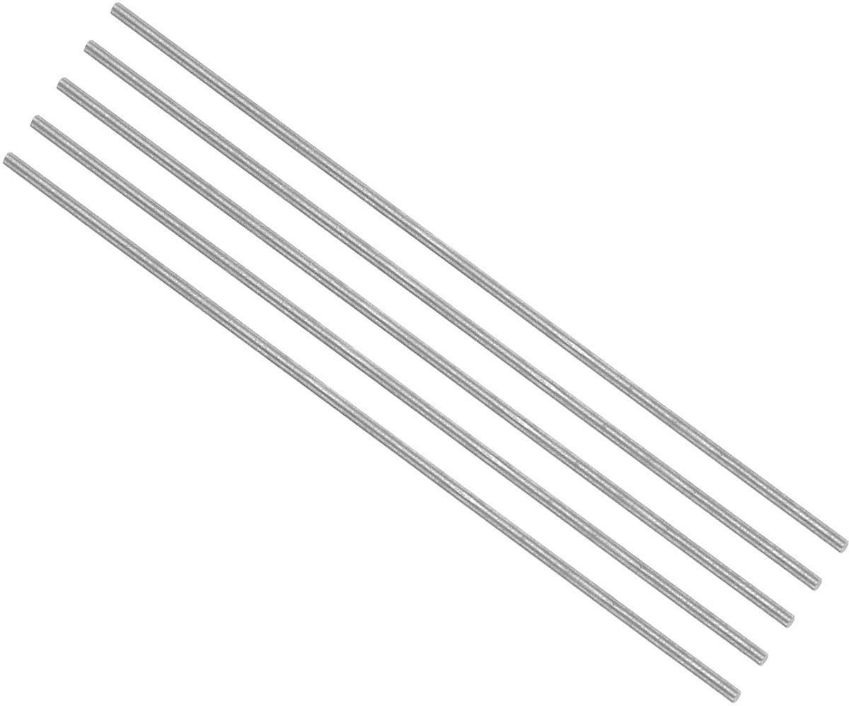 stang van staal, diameter 1 mm, lengte 60 mm, sneldraaistaal voor doe-het-zelf gereedschap - (toepassingen: voor boren, draaimachines, boormachines), 5 stuks
