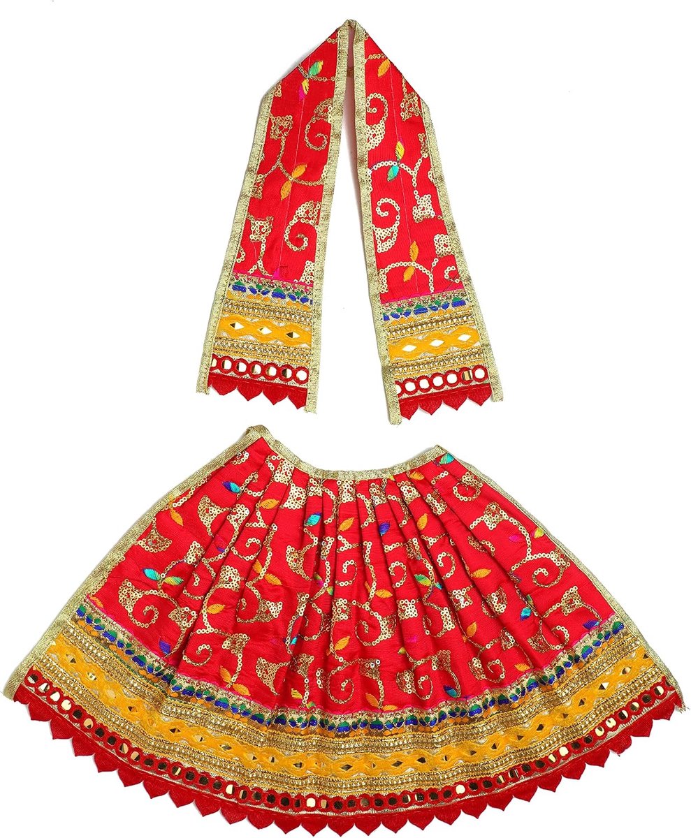 Creation Laxmi Durga Devi Mata Dress poshak vastra Cloth lehanga