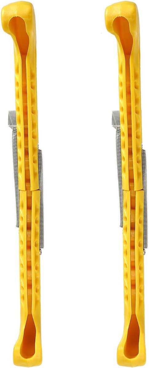 Schaatsbeschermers - Bladhoezen Skate - Schaatsen Beschermen - Verstelbare Veer - 31 cm - Geel