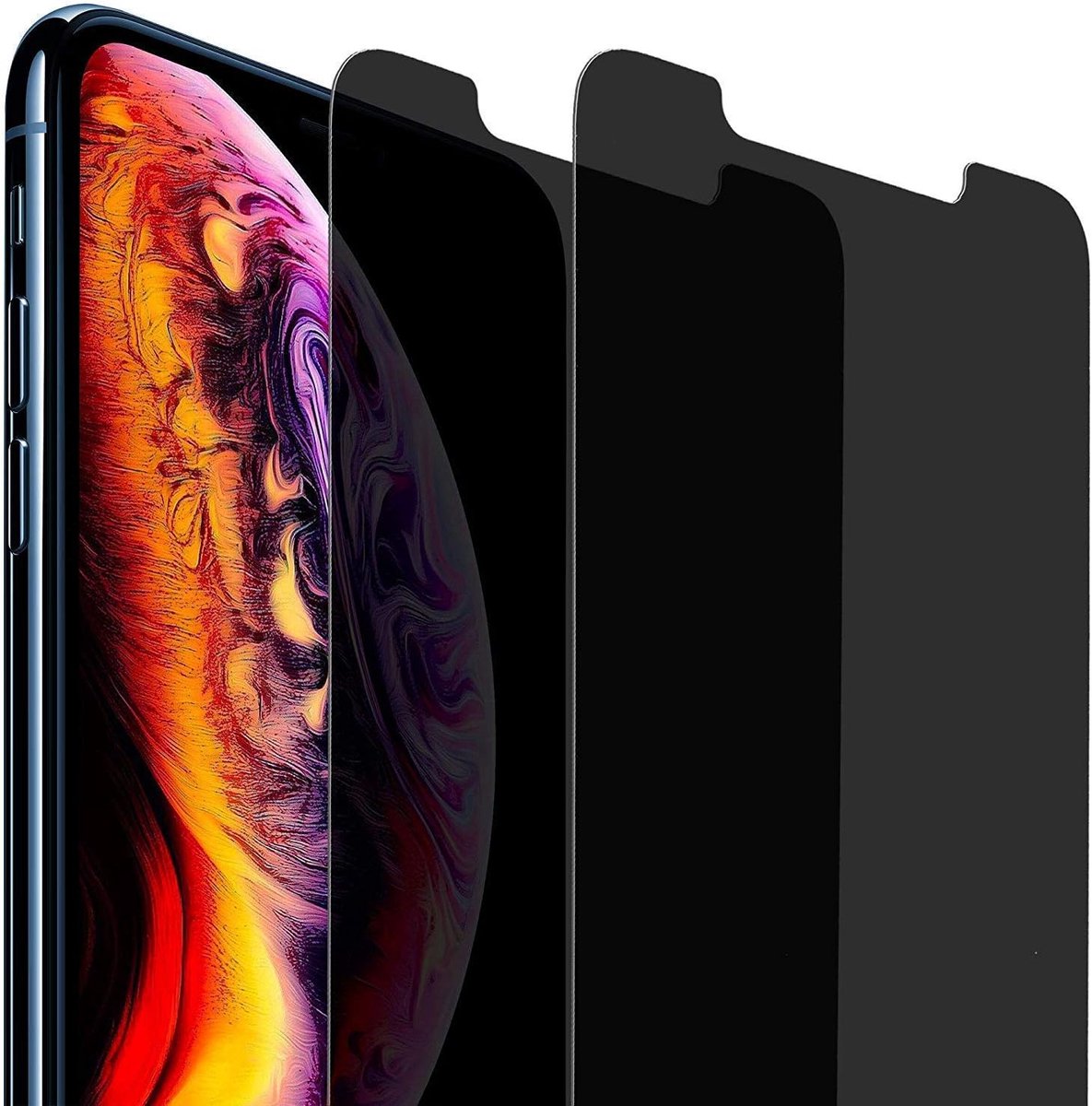Privacy Screen Protector voor iPhone 11 / iPhone XR Schermbeschermer [2 stuks] anti-spy Beschermfolie 9H hardheid Gehard Glas Display Folie