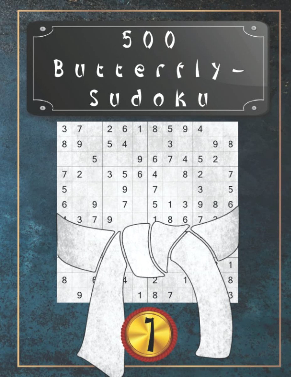 500 butterfly sudoku puzzels - zeer gemakkelijk - hersentraining voor ontspanning - ideaal voor beginners - ShopVlot