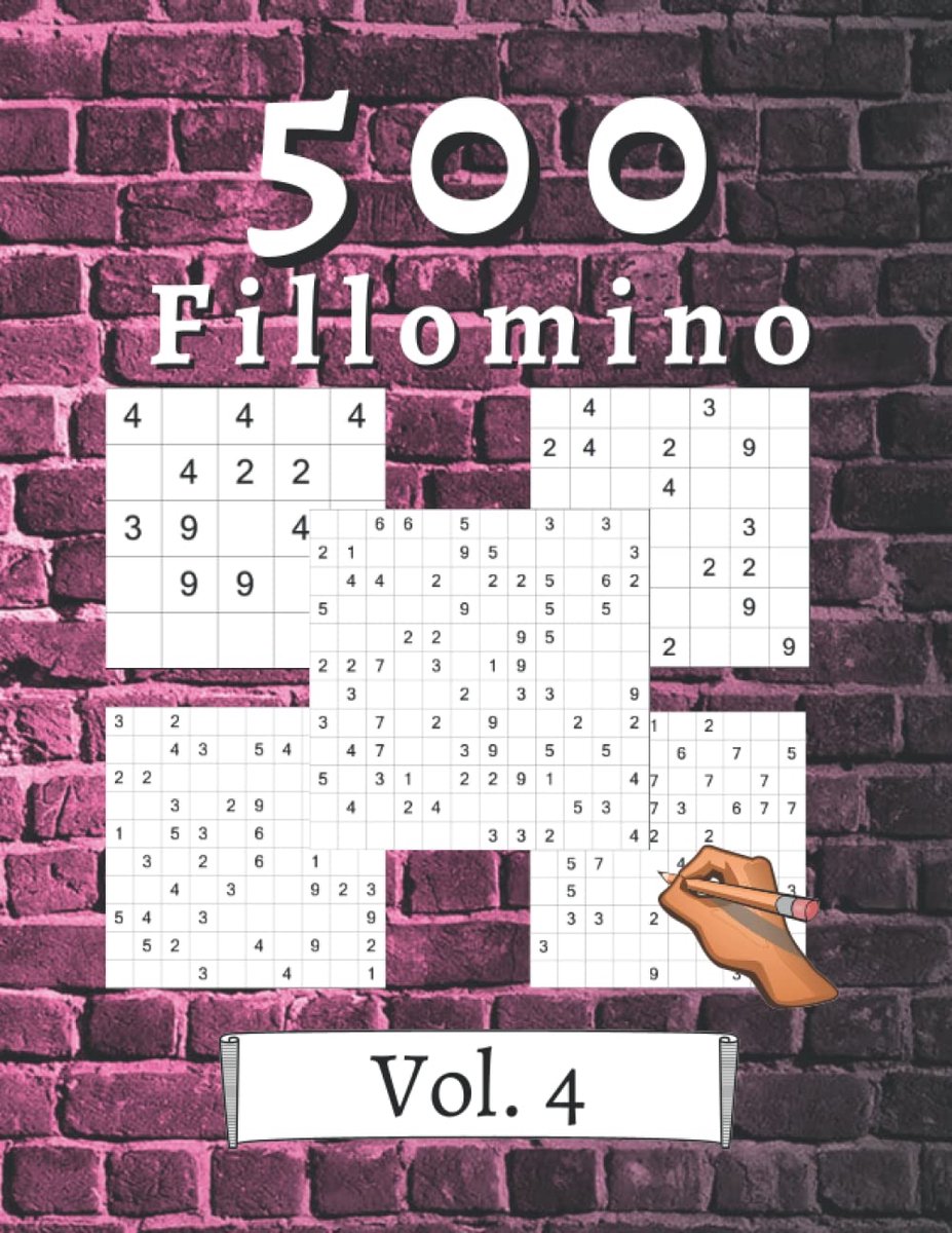 Fillomino puzzels 500 - Japanse hersengymnastiek - voor jong en oud - train je brein - ShopVlot