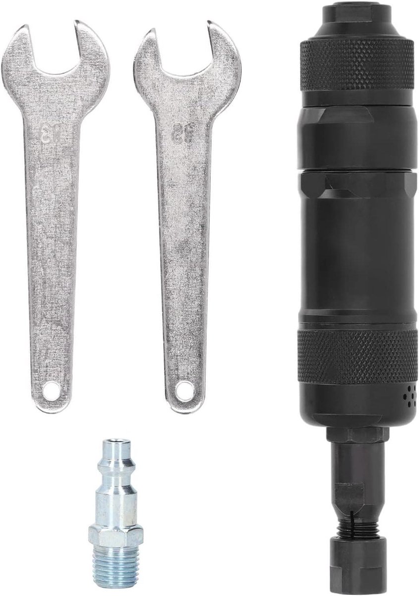 Pneumatische Stiftslijper - Lucht Slijper - Metaal Bewerken - Hoge Concentrische Klok - 6 mm - Grijs