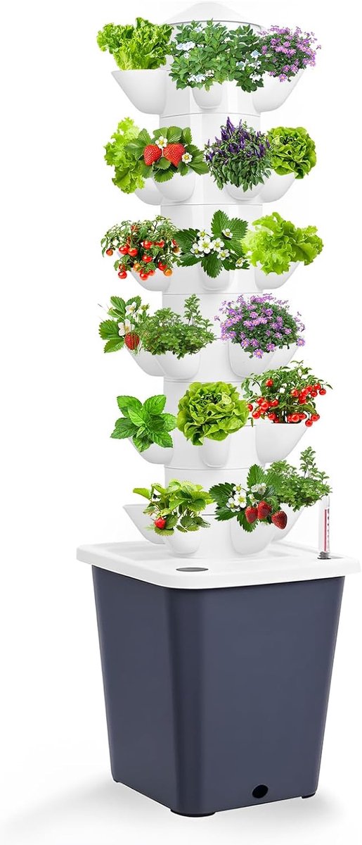 Tower Garden 30 gaten, 6 verdiepingen Aeroponic Tower Grow System