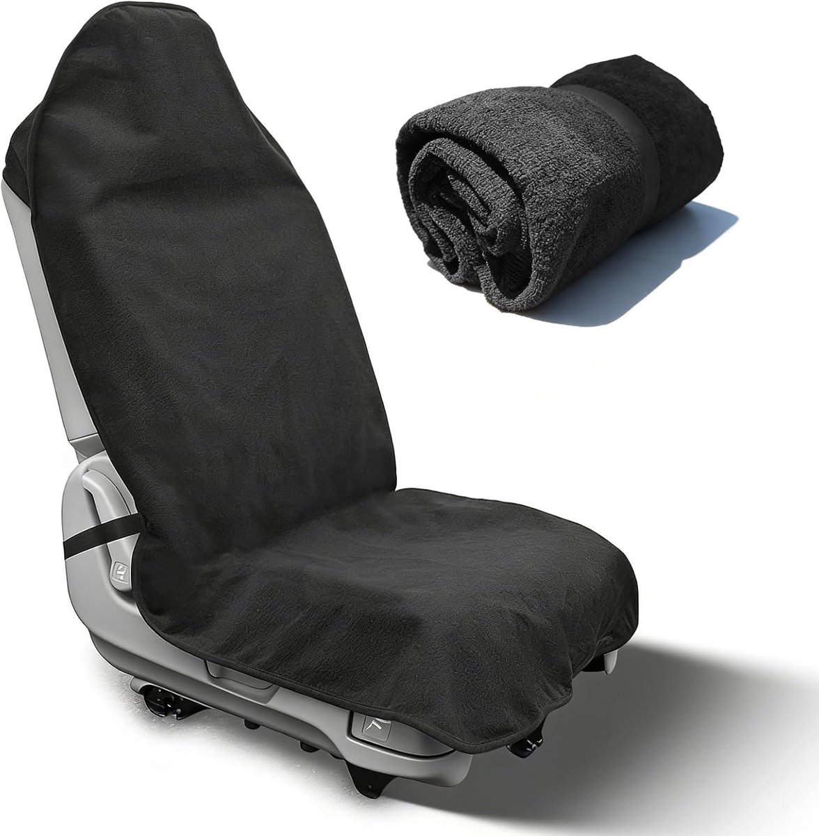 Autostoelbeschermer voor voorstoelen, badstof, hoes, autostoel