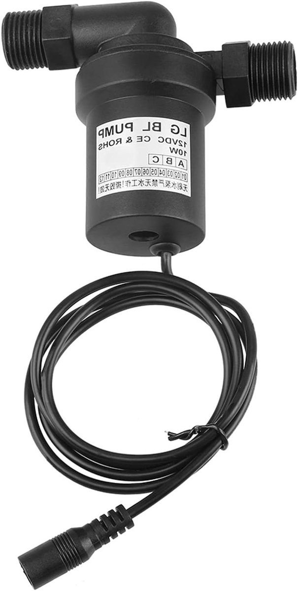 Zonne Waterpomp - Circulatiepomp Dompelpomp - Water Circuleren - Borstelloos Geluidsarm - 10 x 9 cm - Zwart