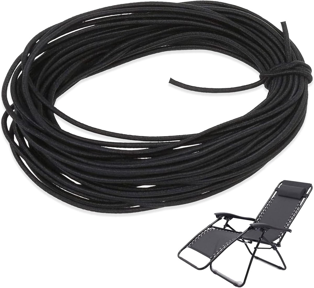 Dailygoods - Rubber Tension Cord 6 mm x 15 m - Elastische Expander Touw voor Camping