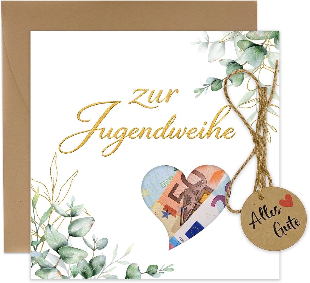 SnelShoppen - JOYEASE Jeugdwijding Geldgeschenken voor Feestelijke Gelegenheden, Decoratieve Geldcadeaus, Originele Presentatie, Maat: 10x15 cm, Kleur